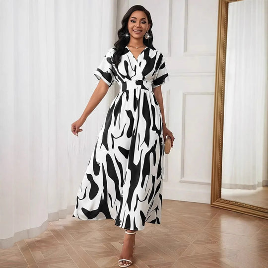 EB | Damenkleid mit bedruckter Taille