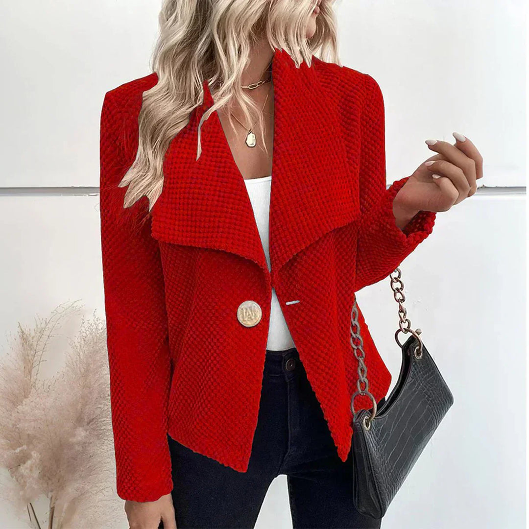 EB | Blazer mit Struktur Große Kragen Elegant und Modern