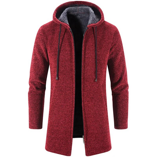 EB | Lang Kapuzenpulli mit Reißverschluss Weich und Warm Lässiger Komfort