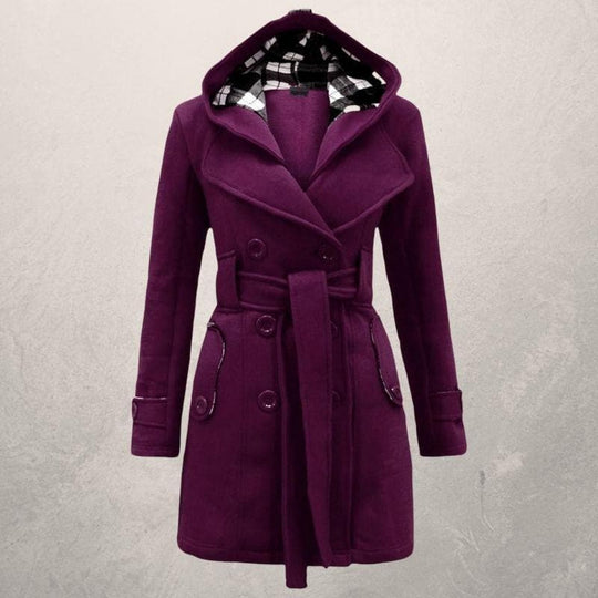 EB | Warme Winter Mantel - Taillengürtel