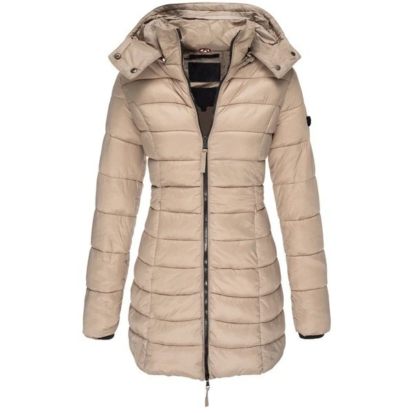 EB | Daunenjacke lang Kapuze Damen