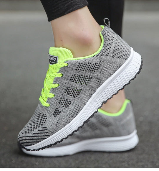 EB Damen Komfort-Sneaker mit Mesh-Obermaterial und Schnürung