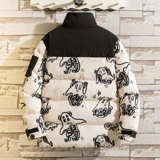 EB | Bedruckte wattierte Jacke