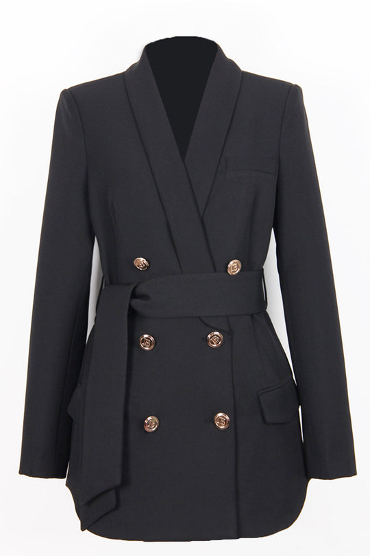 EB | Blazer mit Bindegürtel Klassisch und Stilvoll