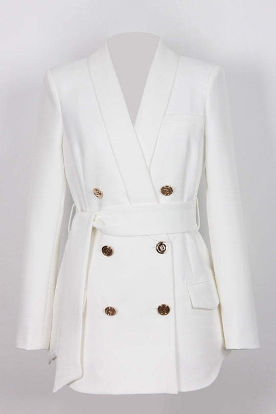 EB | Blazer mit Bindegürtel Klassisch und Stilvoll