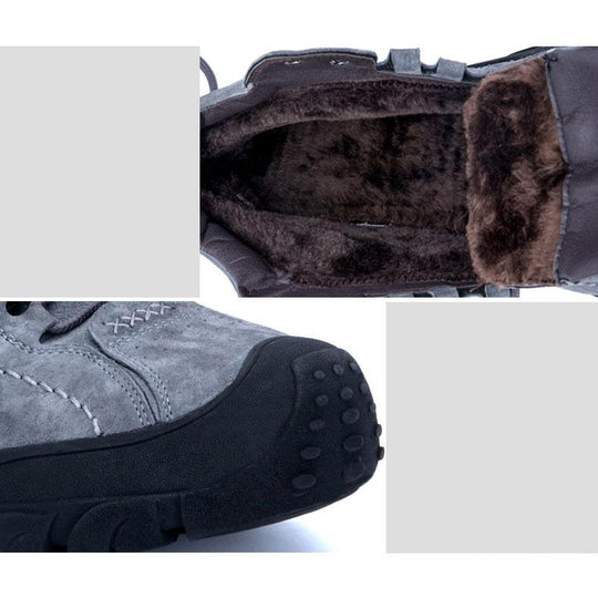 Warme und hohe Arbeitssicherheitsstiefel aus Winter Kaschmir und Stahlkappe EB