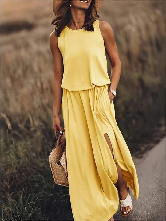 EB | Damen Schwarzes Modal Boho Maxikleid Farben
