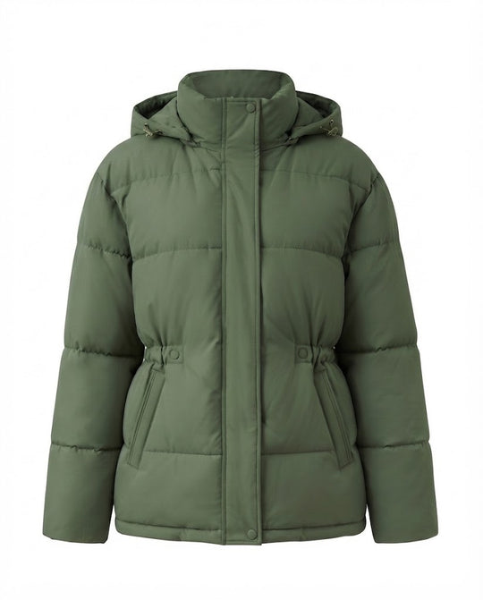 Damen nan oversized gesteppte Kapuzenjacke mit wärmender Thermowattierung EB