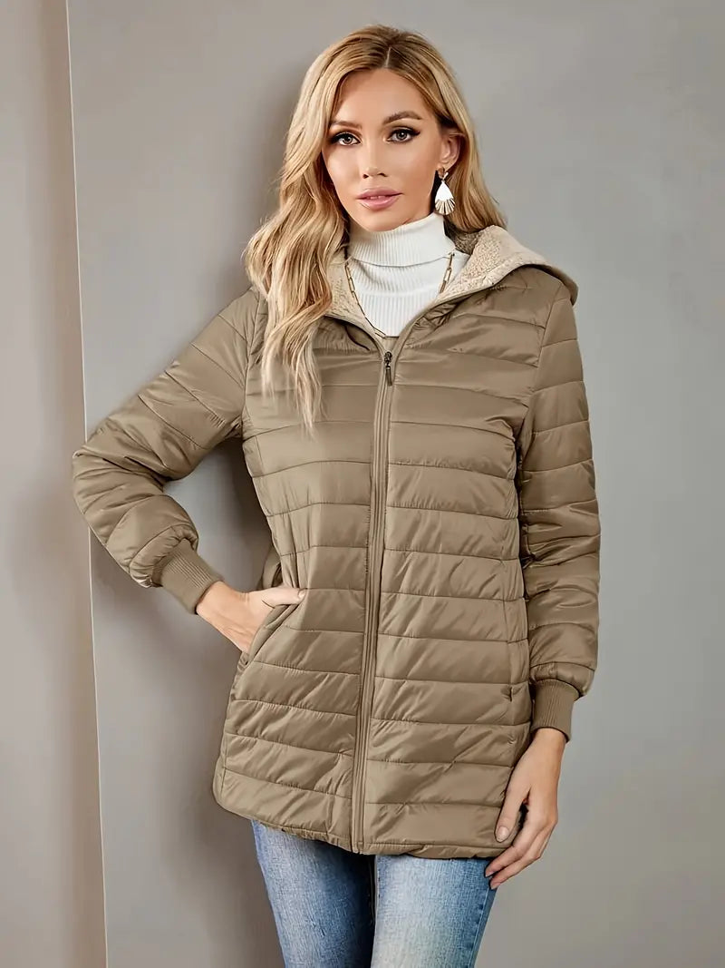 EB | Fleece Gefütterte Jacke mit Reißverschluss