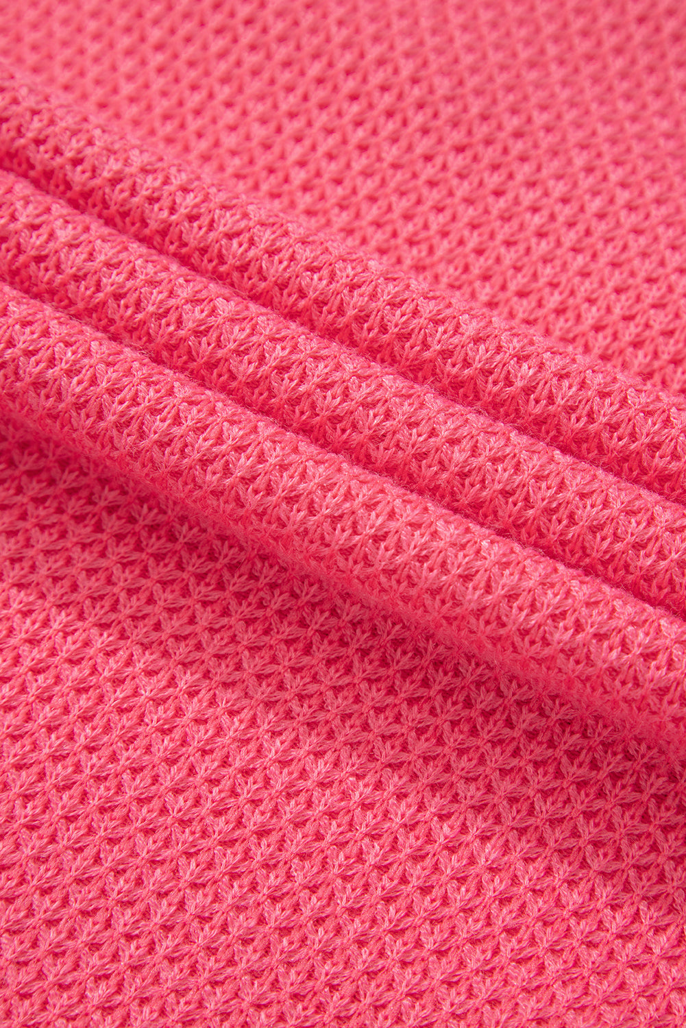 EB | Zweifarbige Waffelstrickhemdjacke Baumwollmischung Lebendiger Komfort