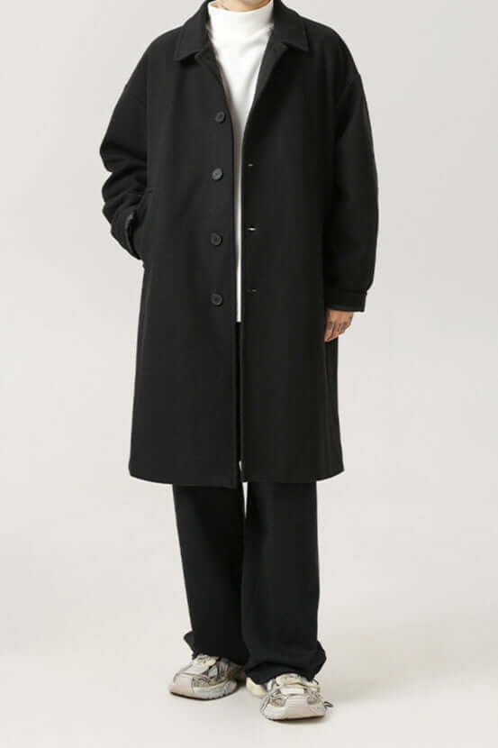 EB | Männer klassischer oversized Wollmantel