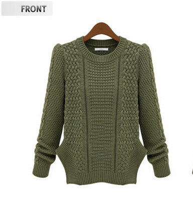 Damen Grobstrickpullover mit strukturiertem Muster und lässigem Schnitt EB
