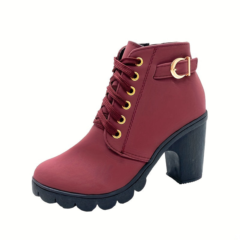 Schnürstiefelette Mit Absatz Sophia EB