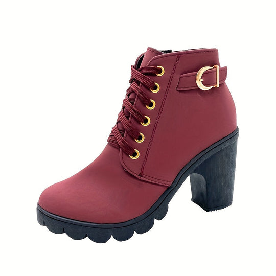 Schnürstiefelette Mit Absatz Sophia EB