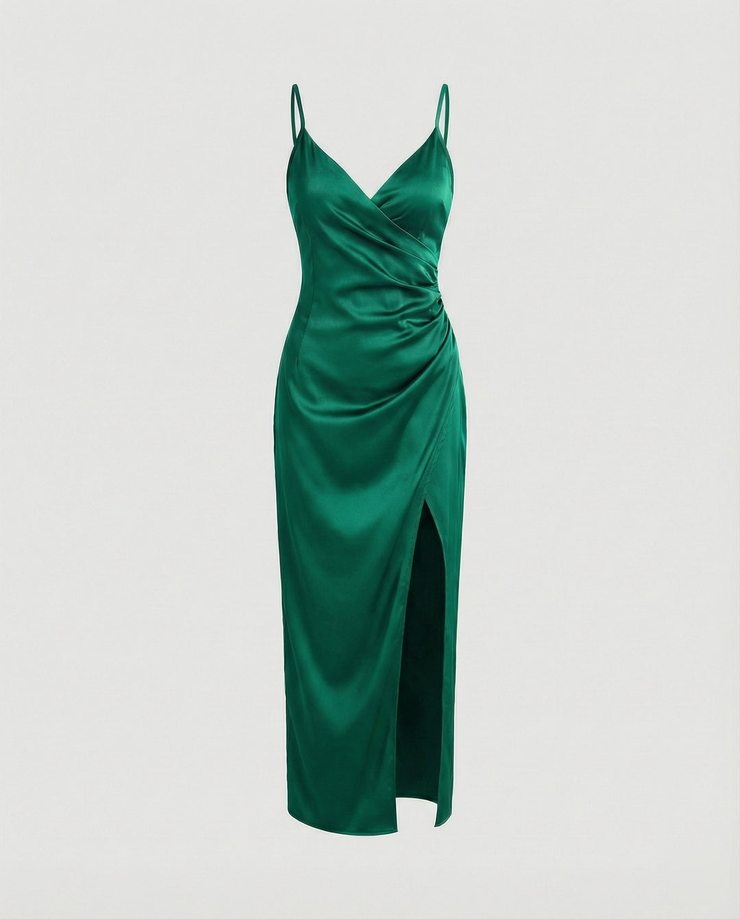 Damen Maxikleid mit tiefem Schlitz