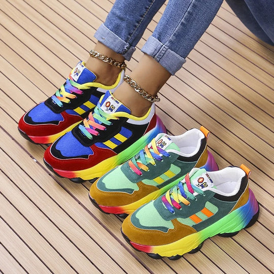 Stilvolle bunte orthopädische Sneakers EB