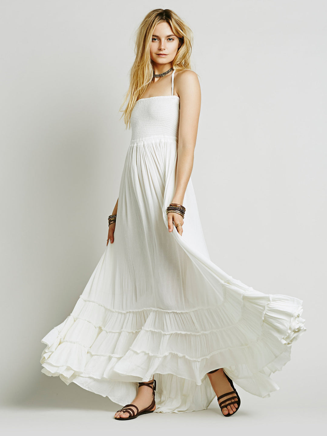 EB | Kleid aus Baumwolle mit Neckholder