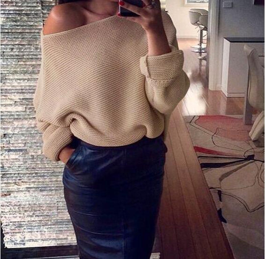 Damen pullover mit hohem Rollkragen und Zopfmuster EB