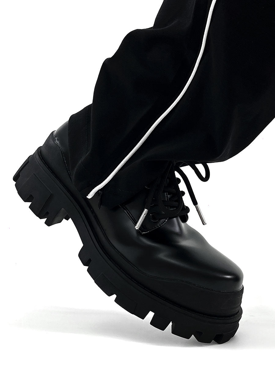 EB | Moderne Lederschuhe mit Dicker Sohle