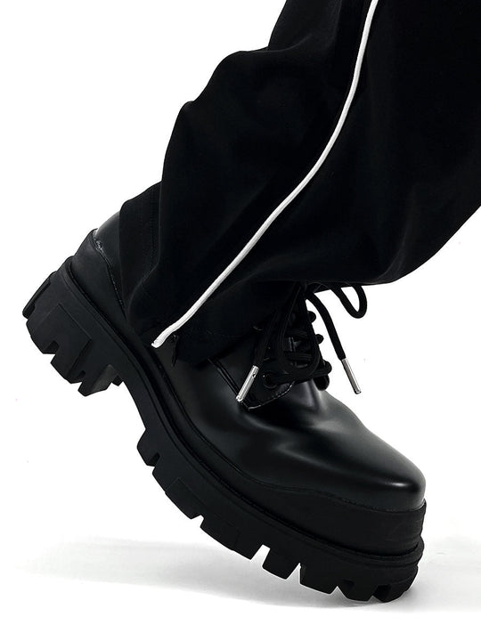 EB | Moderne Lederschuhe mit Dicker Sohle