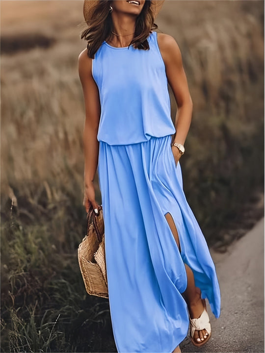 EB | Damen Schwarzes Modal Boho Maxikleid Farben