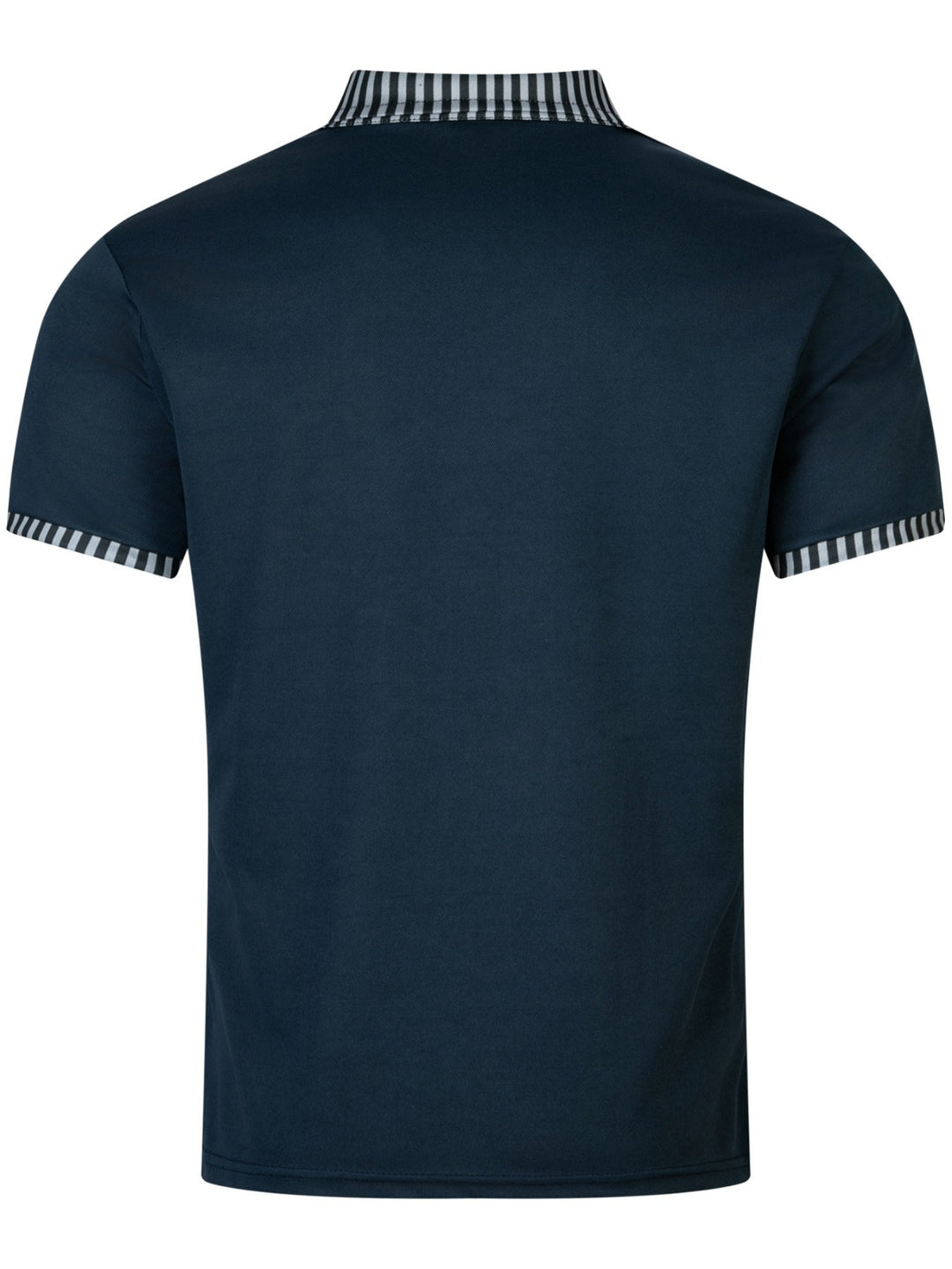 EB | Tasche Knopf Revers gestreiftes Farbschema T-Shirt