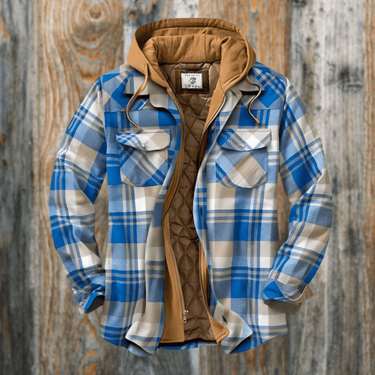 EB | Herren Freizeit Karo-Jacke - Frühling & Herbst Reguläre Passform
