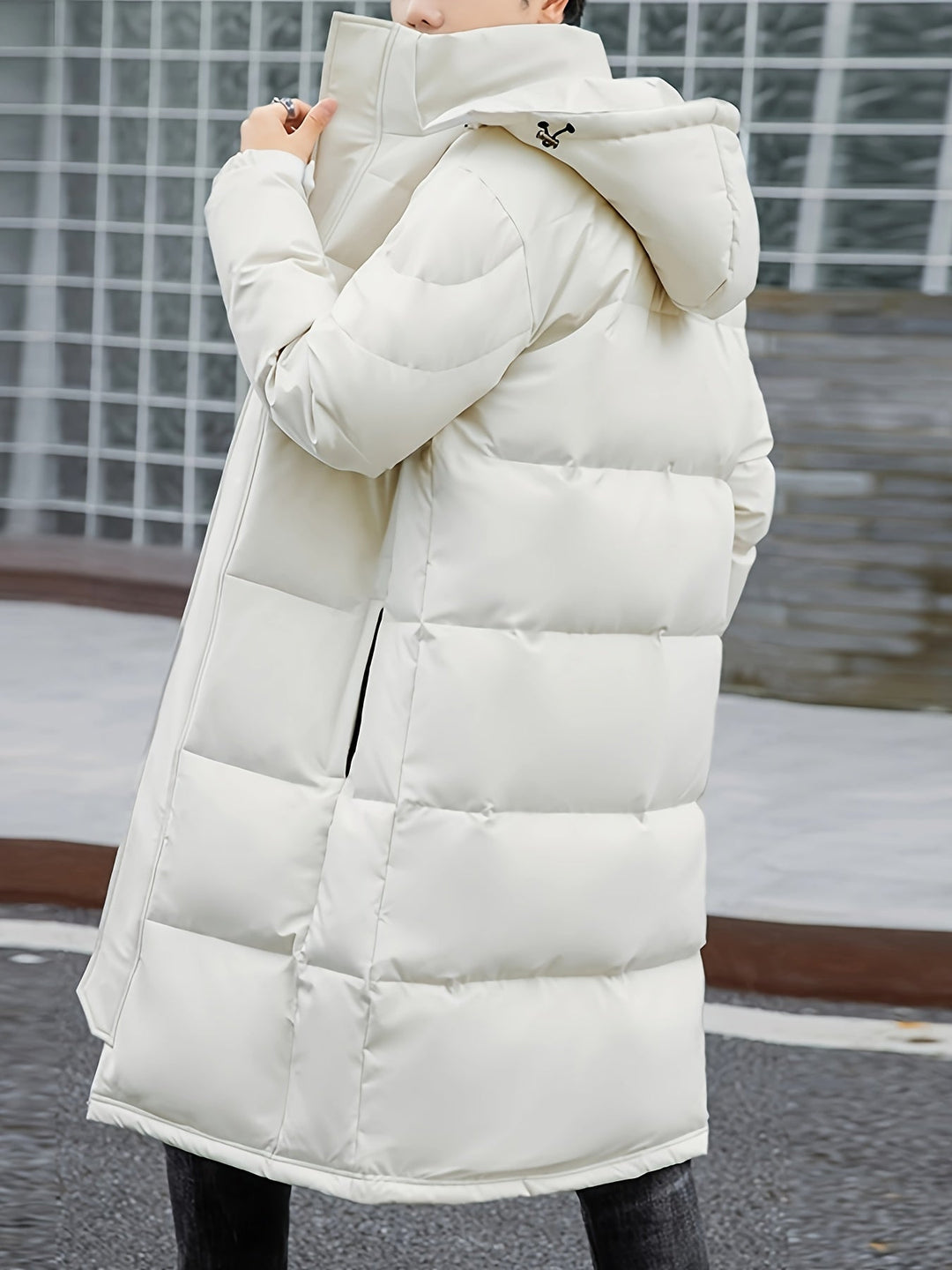 EB | Lange Pufferjacke mit Kapuze Polyester Isolierend und Stilvoll