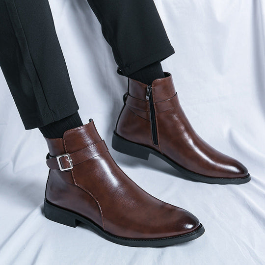 Edle Leder-Herrenstiefel mit klassischem Charme EB