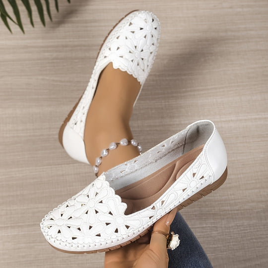 Blumige perforierte Loafer EB EB