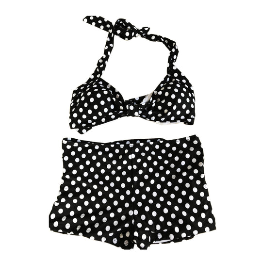 Damen Bikini-Set mit gepolstertem Oberteil und hochgeschnittenem Höschen EB