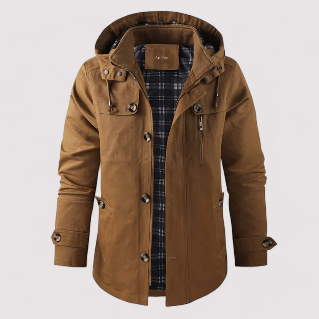 EB | Herren wasserdichte Winterjacke mit Kapuze