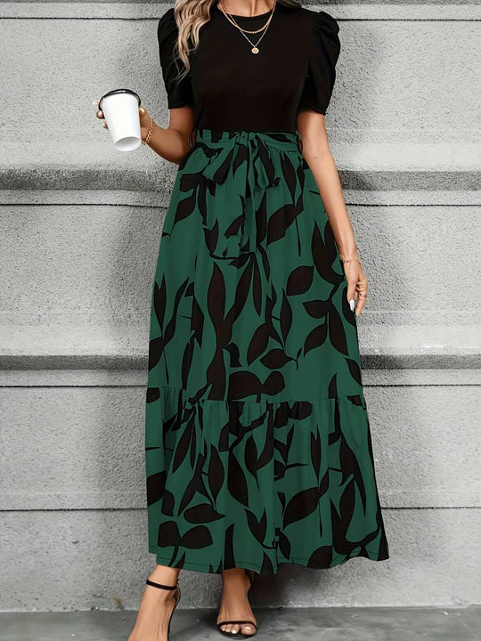 EB | Kleid mit Floralem Druck und Rundhalsausschnitt
