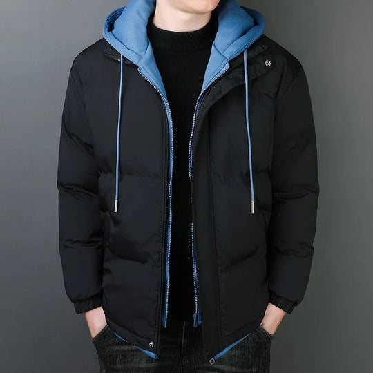 EB | Herrenjacke Aus Verdickter Baumwolle mit Winddichter Kapuze