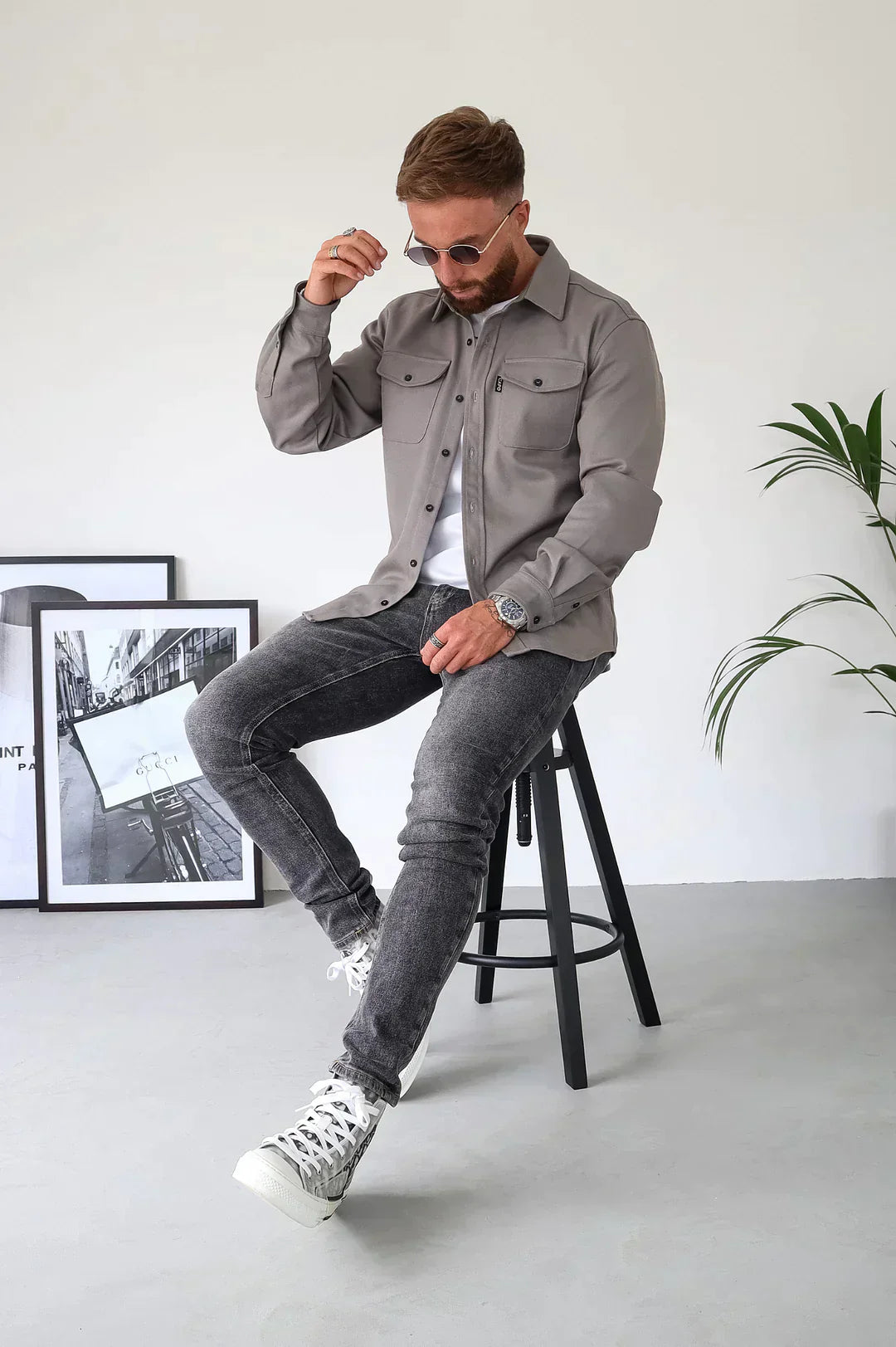 EB | Premium-Jacke mit Knopfverschluss für Herren Stylische und Bequeme Jacke
