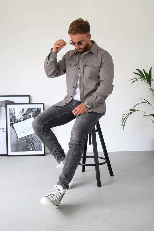 EB | Premium-Jacke mit Knopfverschluss für Herren Stylische und Bequeme Jacke