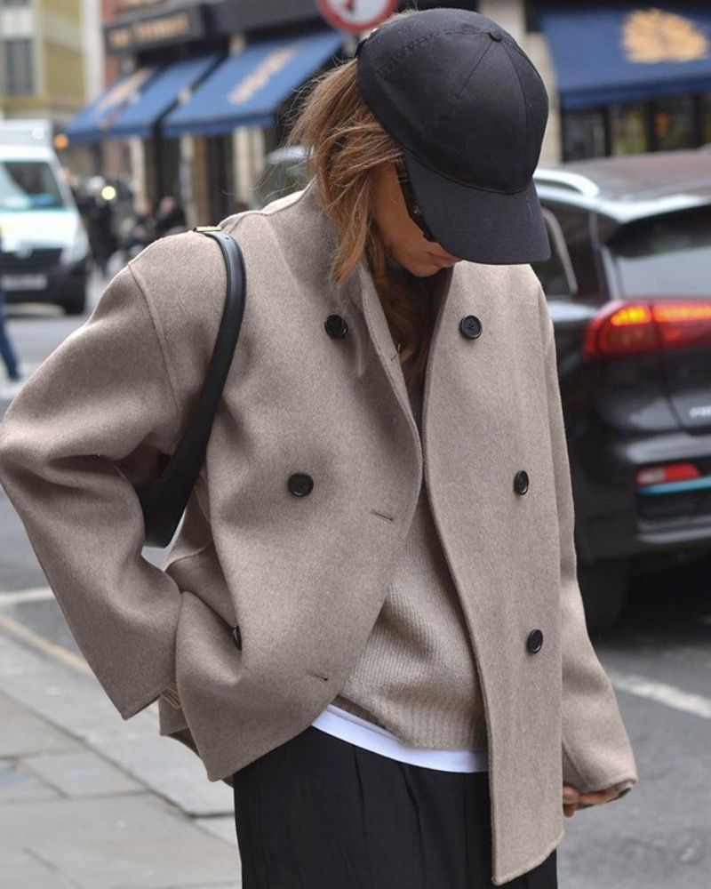 EB | Französischer Stil Übergroße Jacke