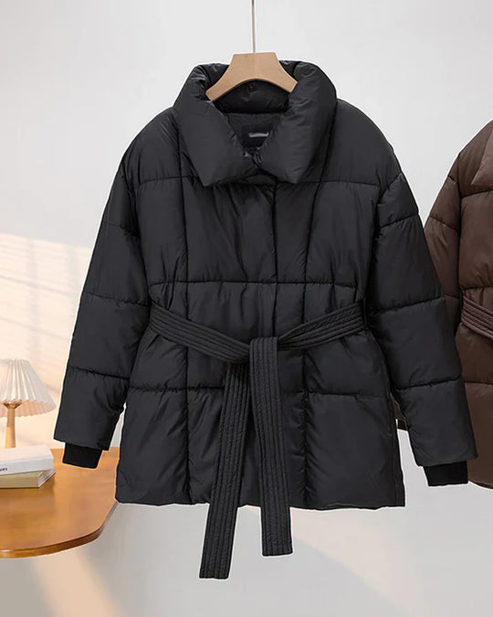 EB | Steppjacke mit Revers In Einer Dezenten Farbe