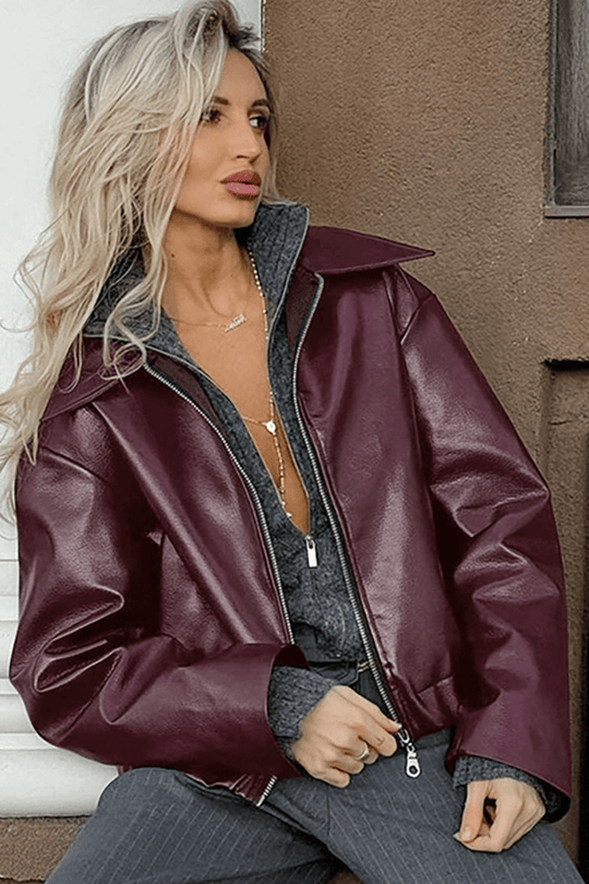 EB | Kurze Kunstlederjacke