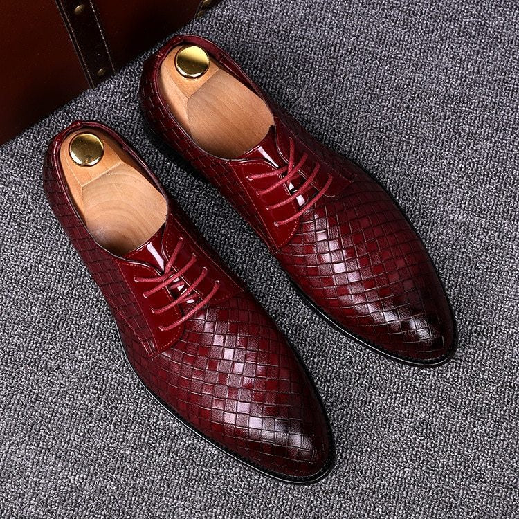 Elegante Leder Herren Schnürschuhe EB