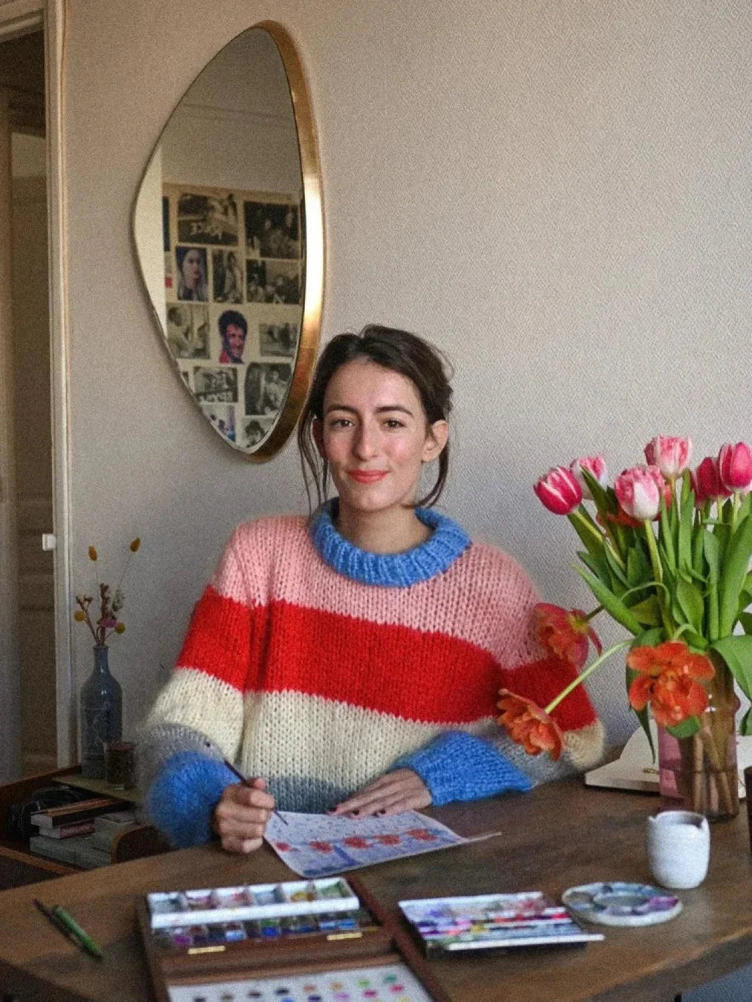 EB | Bunter Gestreifter Strickpullover für Lässig Schicke Looks