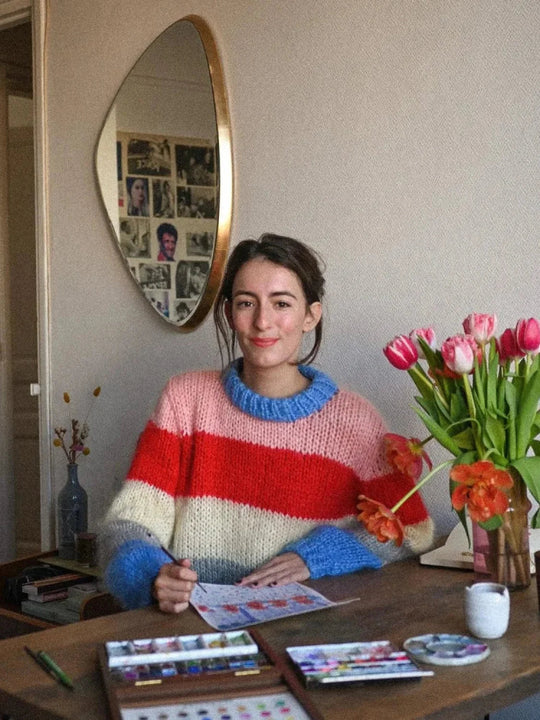 EB | Bunter Gestreifter Strickpullover für Lässig Schicke Looks