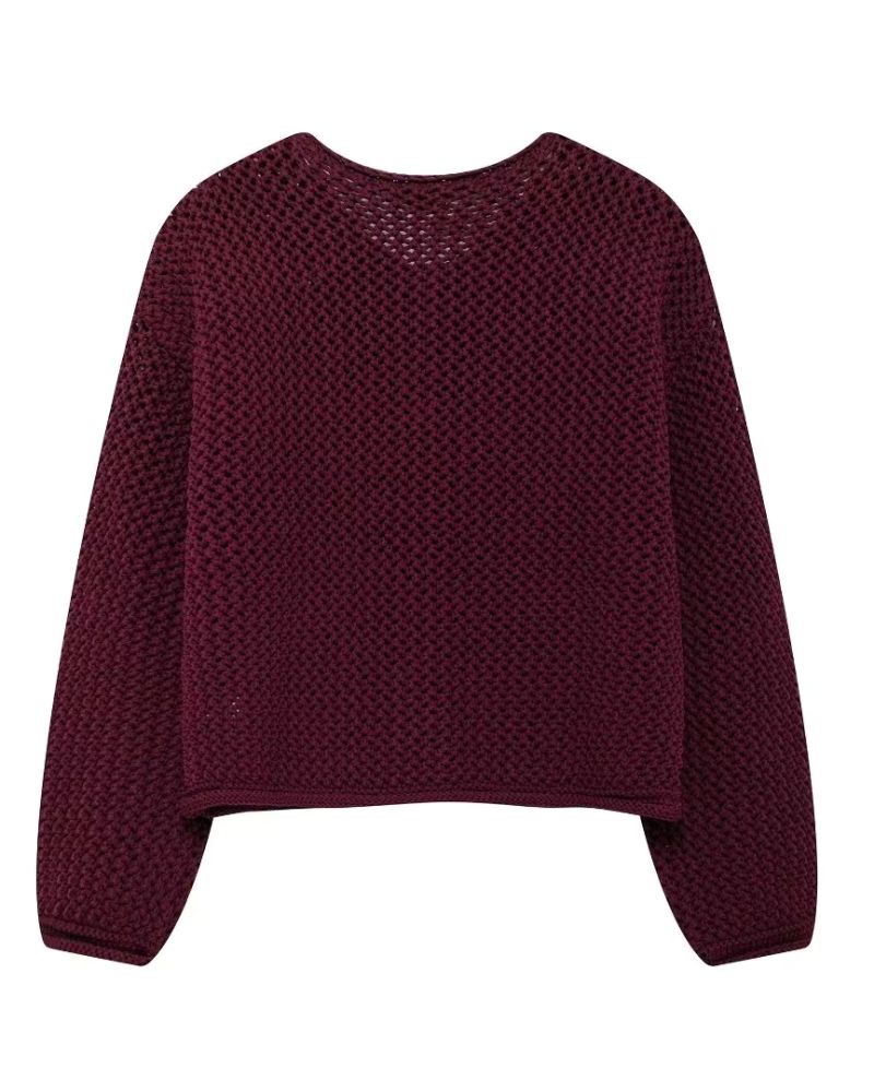 EB | Burgundy Cardigan