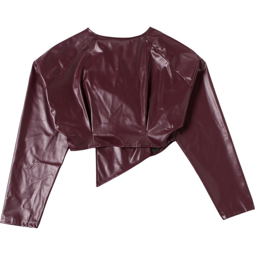 EB | Kunstleder Cropped Jack für Damen