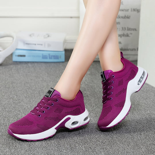 Damen nan atmungsaktive Strick-Laufschuhe mit Luftpolster und stoßabsorbierender Sohle EB