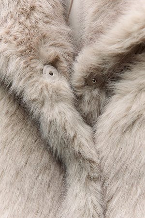 EB | Eleganter Pelz-Wintermantel Damen