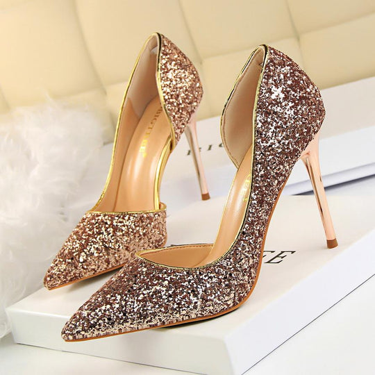 EB | Elegante Glitzernde Nadelabsätze