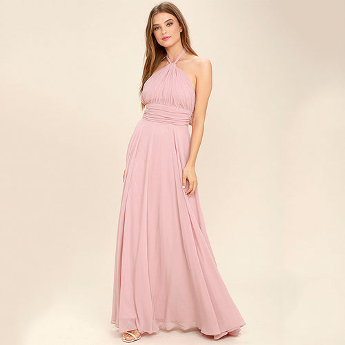 Damen Maxikleid mit elegantem Wickel-Oberteil und fließendem Rock EB
