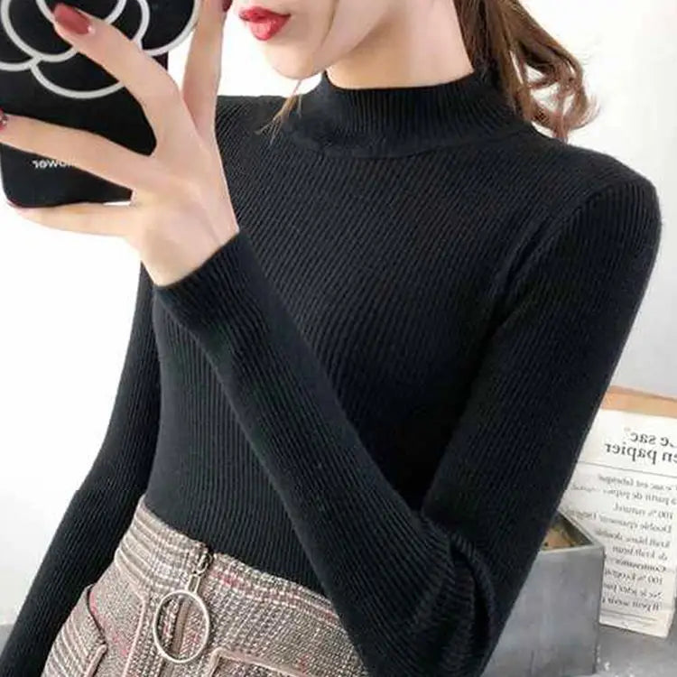 EB | gerippter Wollpullover für Damen