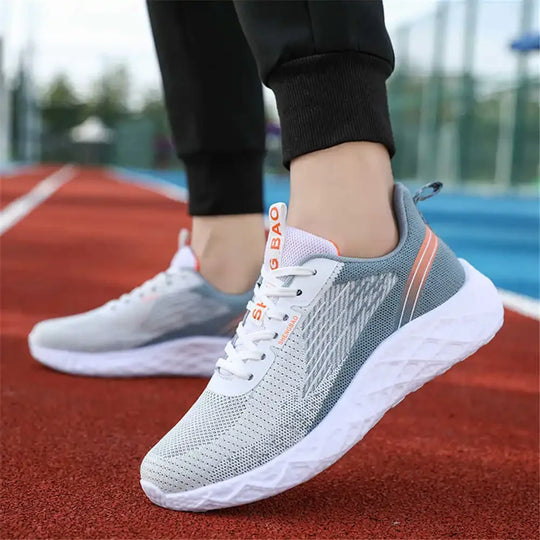 Dynamische GrauOrange Laufschuhe EB